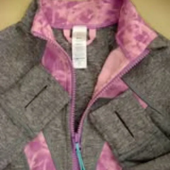 Ivivva Girl by Lululemon 🍋Perfect Your Practice Jacket grey thumbholes  size 4 - Picture 4 of 4